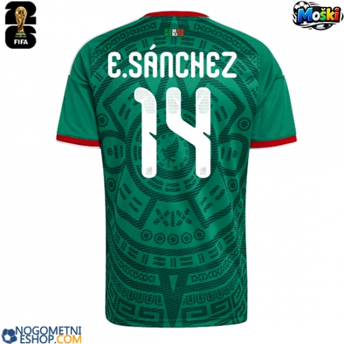 Moški Nogometni dresi Mehika Erick Sanchez #14 Domači SP 2026 Kratek Rokav